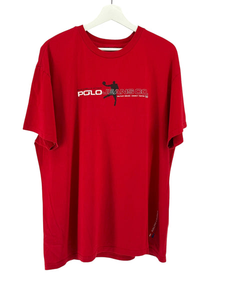 Polo jeans co (Test print tee) Basketball on front Surf on back