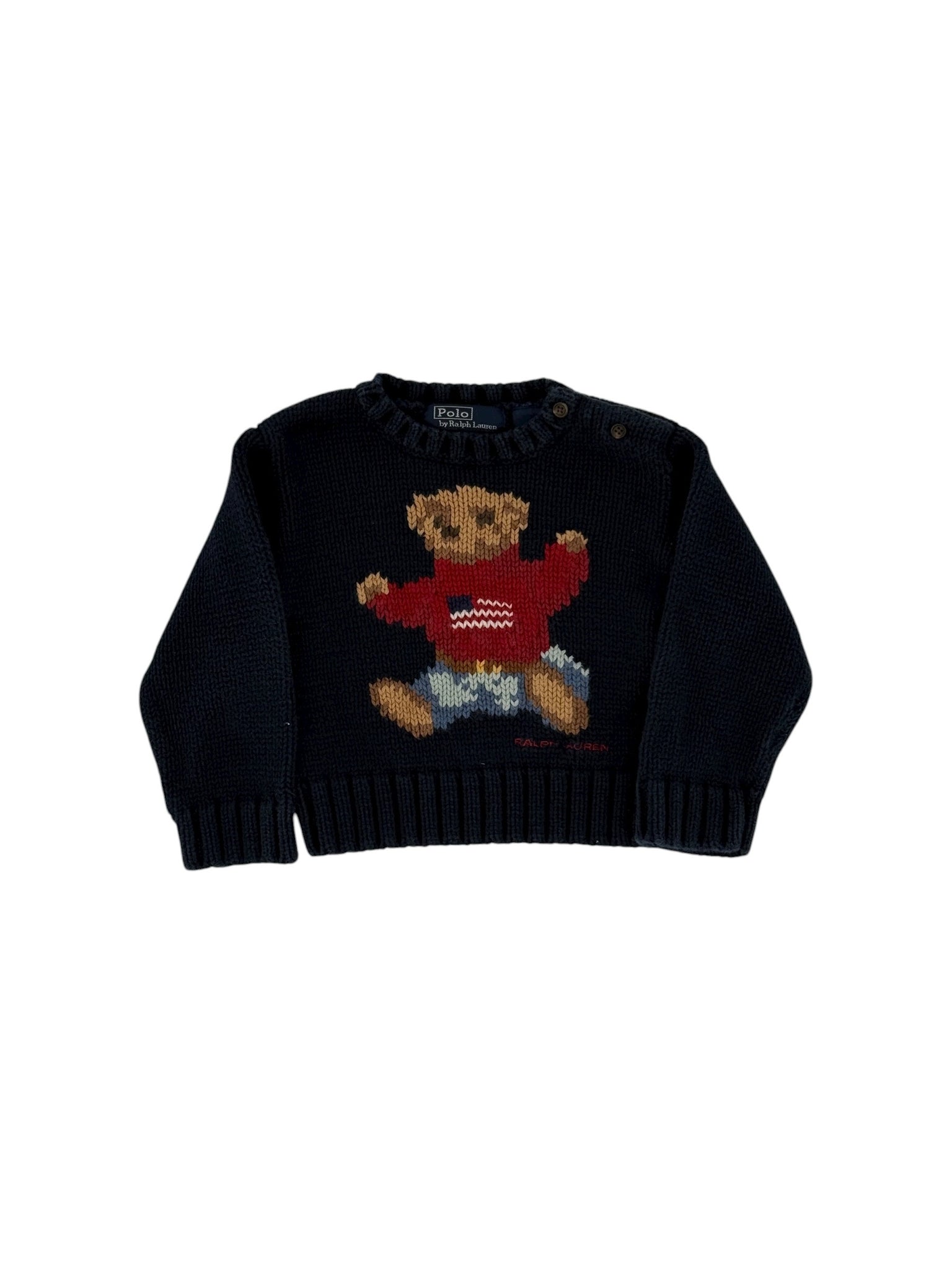 Navy Blue Polo Ralph Lauren Knitted Toddler Sweater