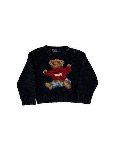 Navy Blue Polo Ralph Lauren Knitted Toddler Sweater