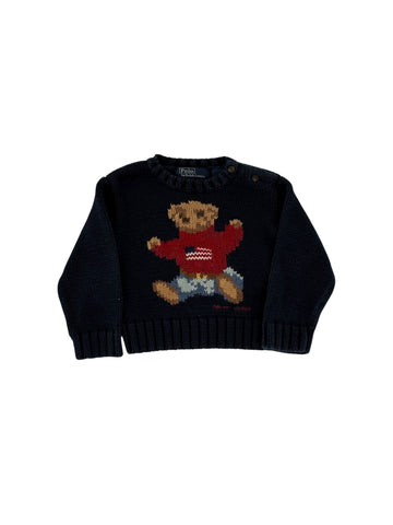 Navy Blue Polo Ralph Lauren Knitted Toddler Sweater
