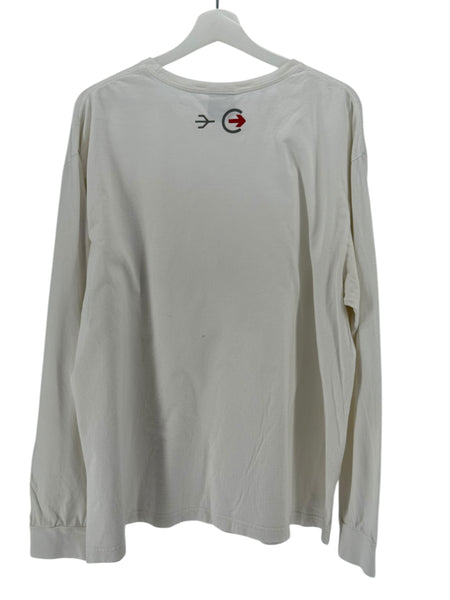 POLO SPORT White Long Sleeve T-Shirt  (Mountain Graphic)