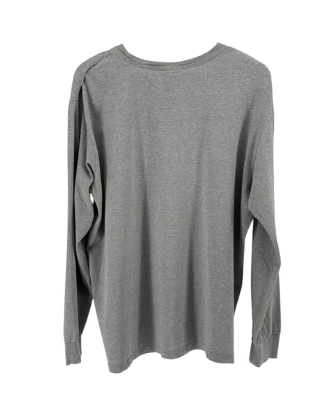 POLO SPORT GREY Pocket  Long Sleeve T-Shirt (small logo on pocket)