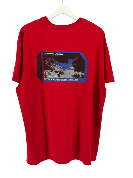 Polo jeans co (Test print tee) Basketball on front Surf on back