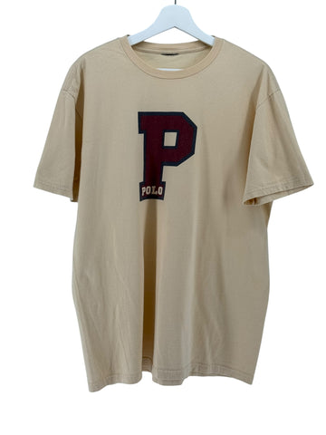 POLO  Burgundy P Logo (khaki Tee)