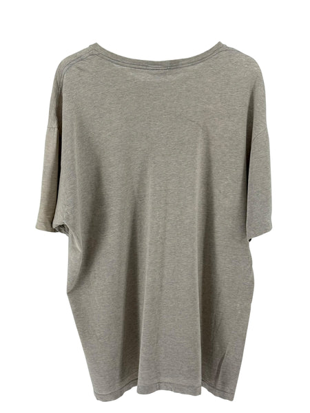 Polo Grey Tee Black logo