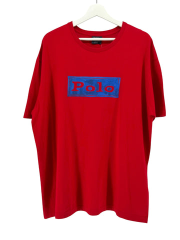 POLO RED T-Shirt  Blue Box Logo DS with tag