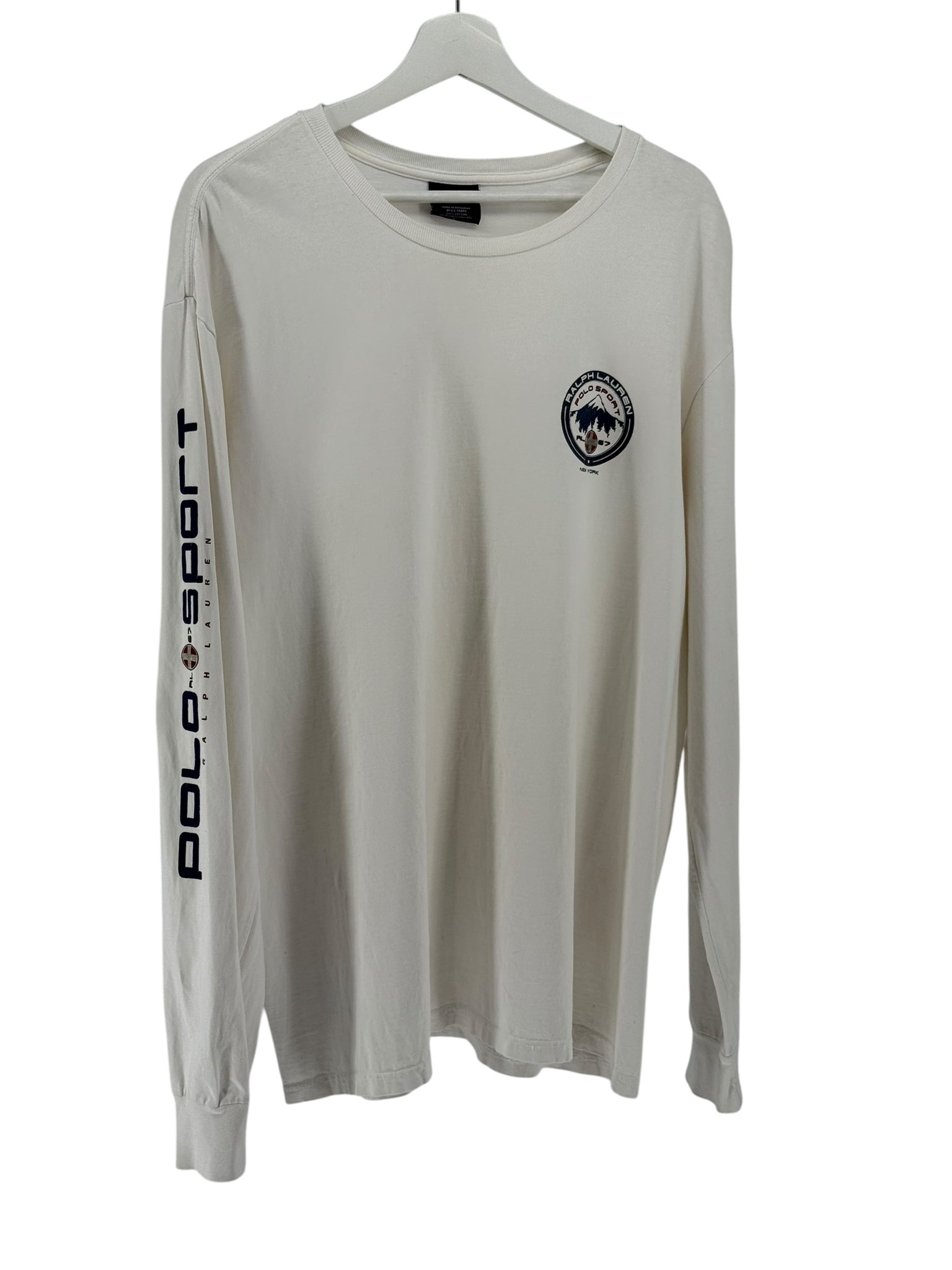 POLO SPORT White Long Sleeve  RL67 mountain