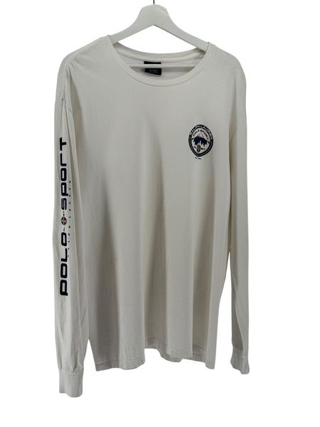 POLO SPORT White Long Sleeve  RL67 mountain