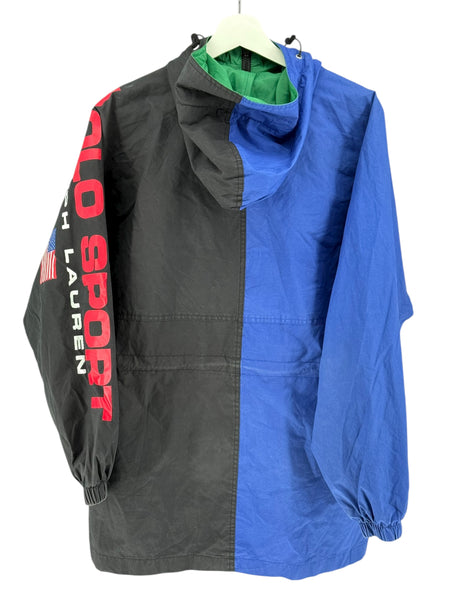 Polo Sport Jacket Half Black and Blue