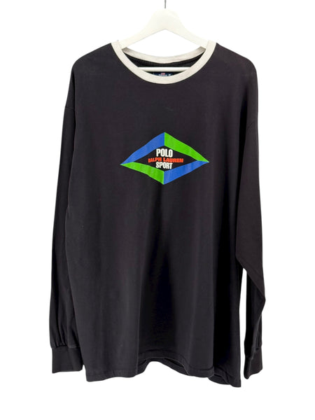 POLO SPORT Black  Long Sleeve T-Shirt  Dimond logo