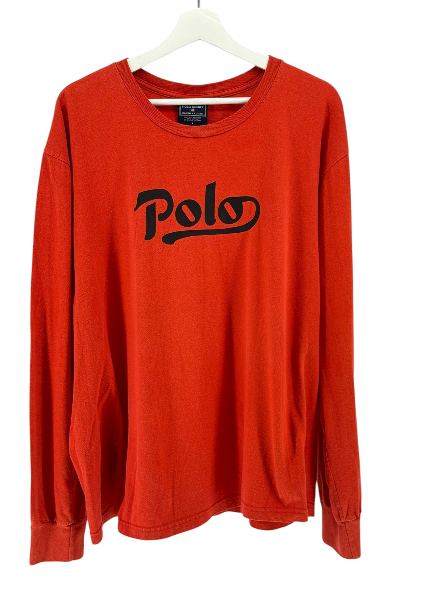 Polo Sport Orange Script Logo