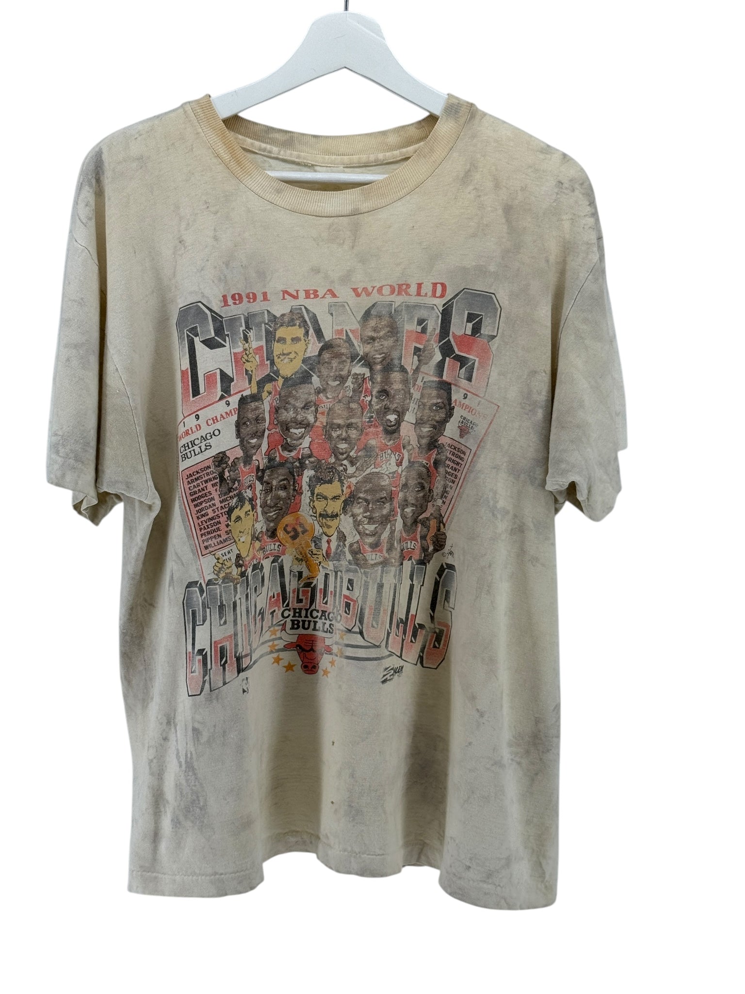 Chicago Bulls 1991 Character Championship Shirt (Mechanic Shirt)