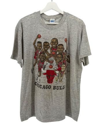 Chicago Bulls Salem Grey Character Tee Shirt (Slam Dunk)