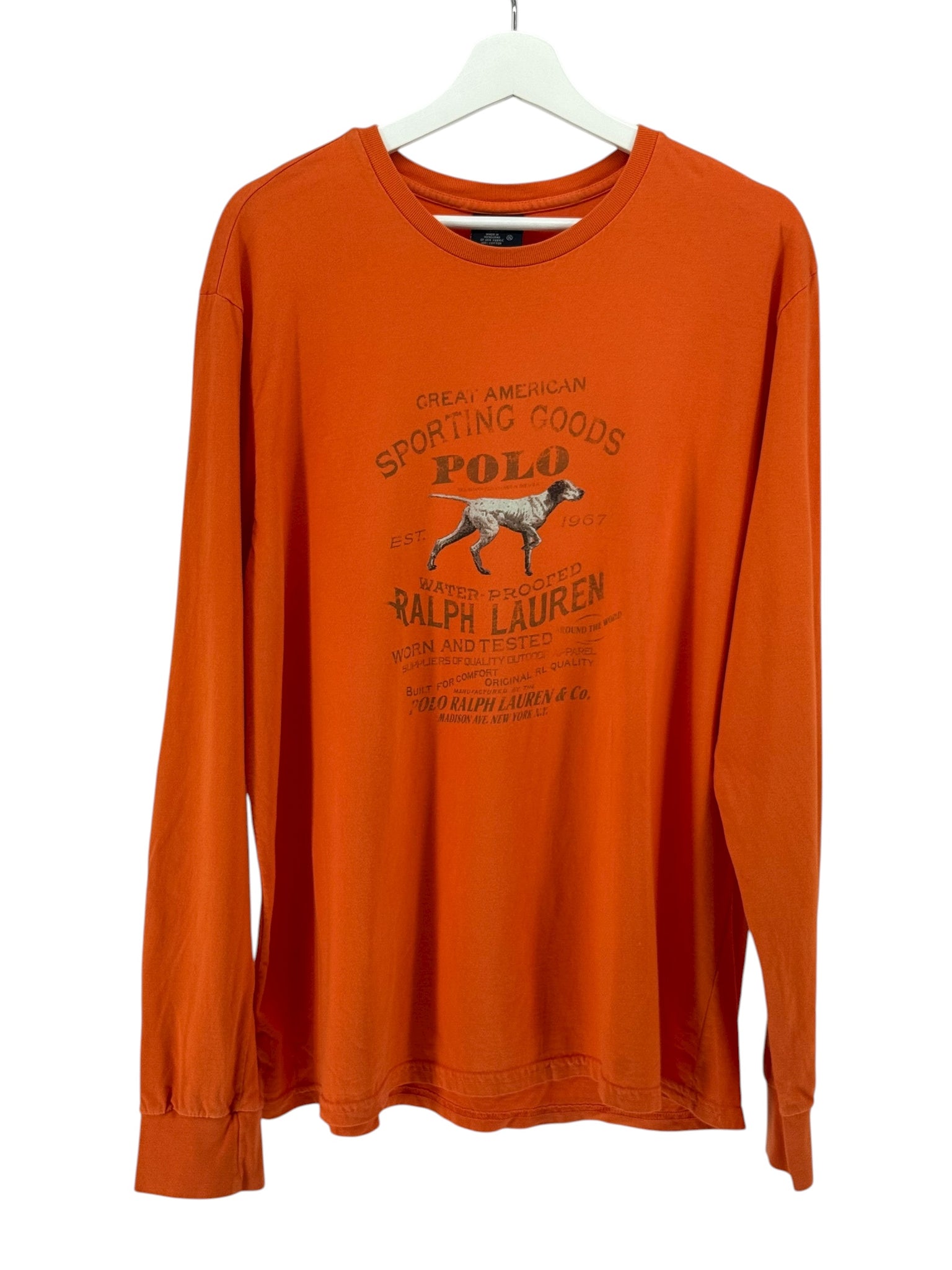 Orange Polo Ralph Lauren  Sporting Goods Long Sleeve (Dog)